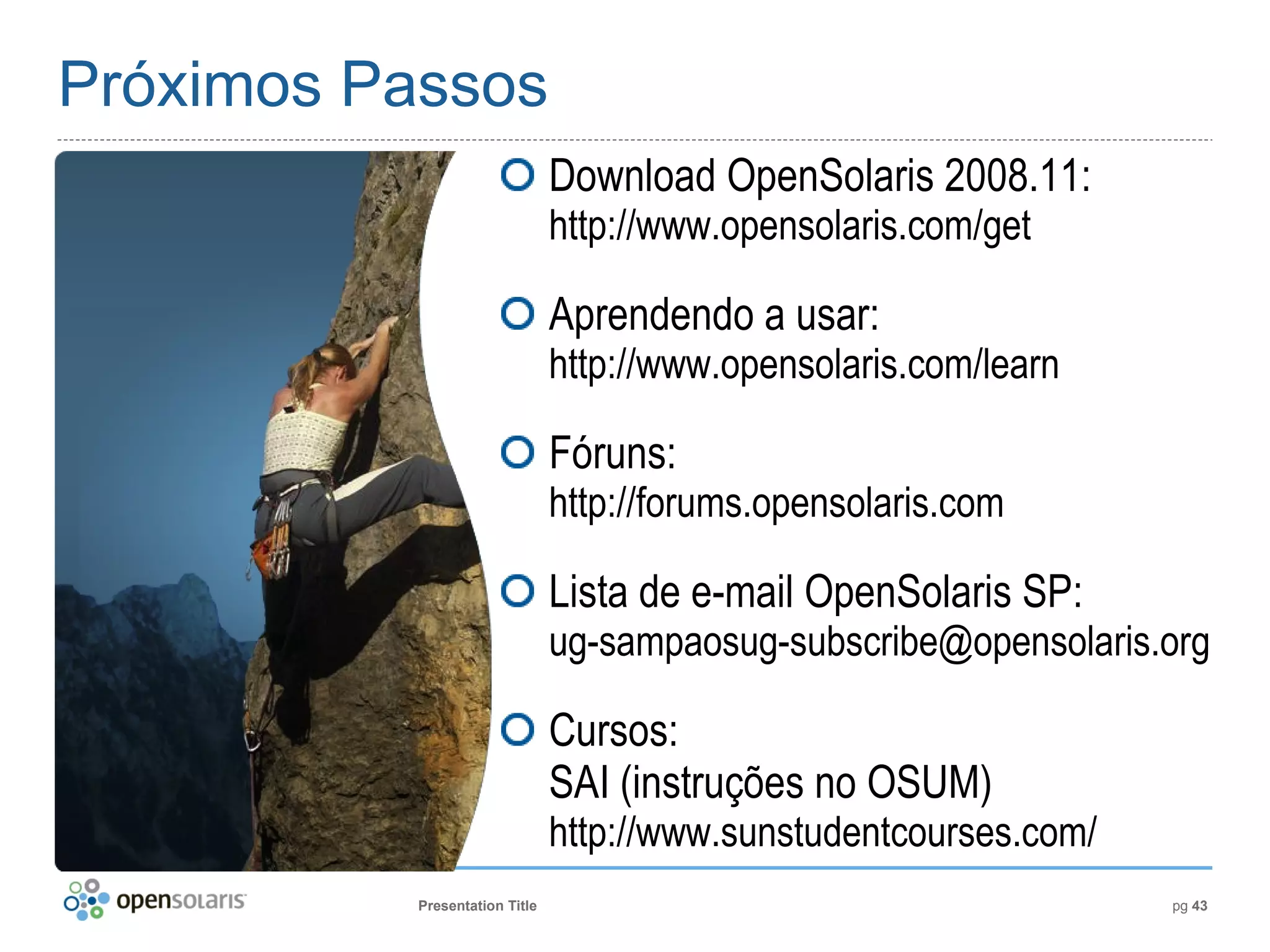 Introdução ao OpenSolaris