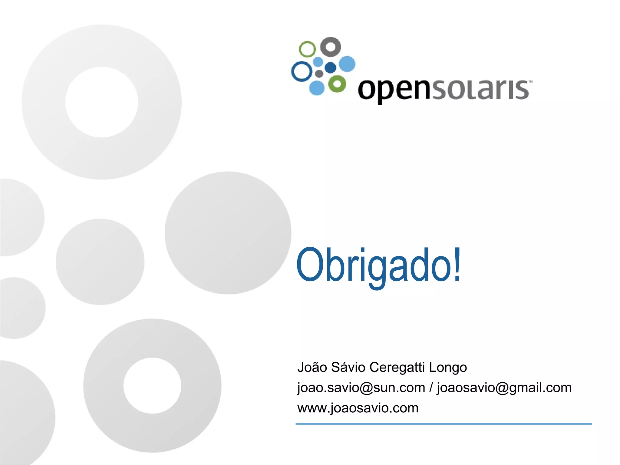 Introdução ao OpenSolaris