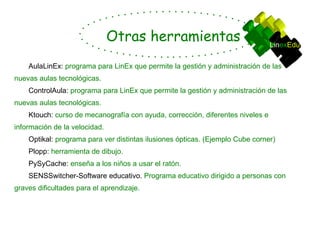 Jclic Author:  programa educativo para generar ejercicios. 