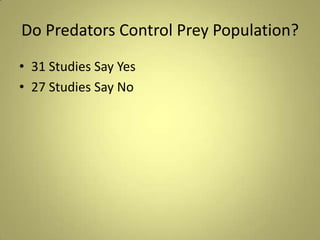 Predator Control Definition Predator/Prey Interactions | PPTX