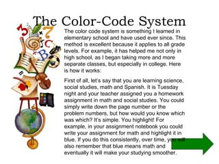 Study Tips for Elementary Students | PPT