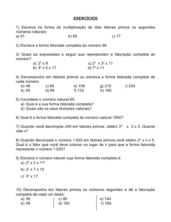 Escreva Na Forma De Multiplicação De Dois Fatores Primos 46