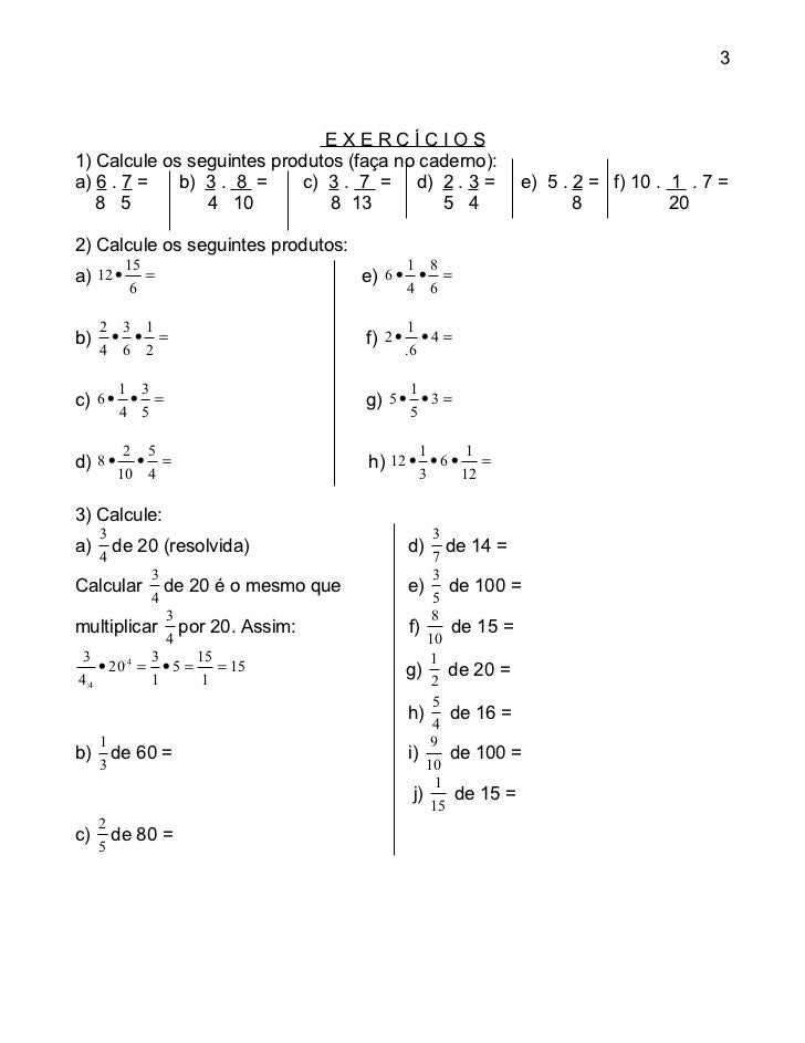 36+ Exercícios Operações Com Frações Adição Subtração Multiplicação E
Divisão Doc Ideas in 2022