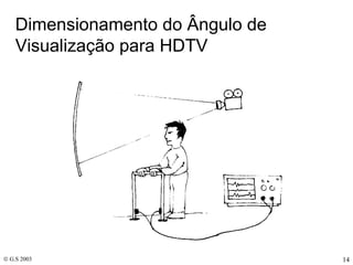 Dimensionamento do Ângulo de Visualização para HDTV 