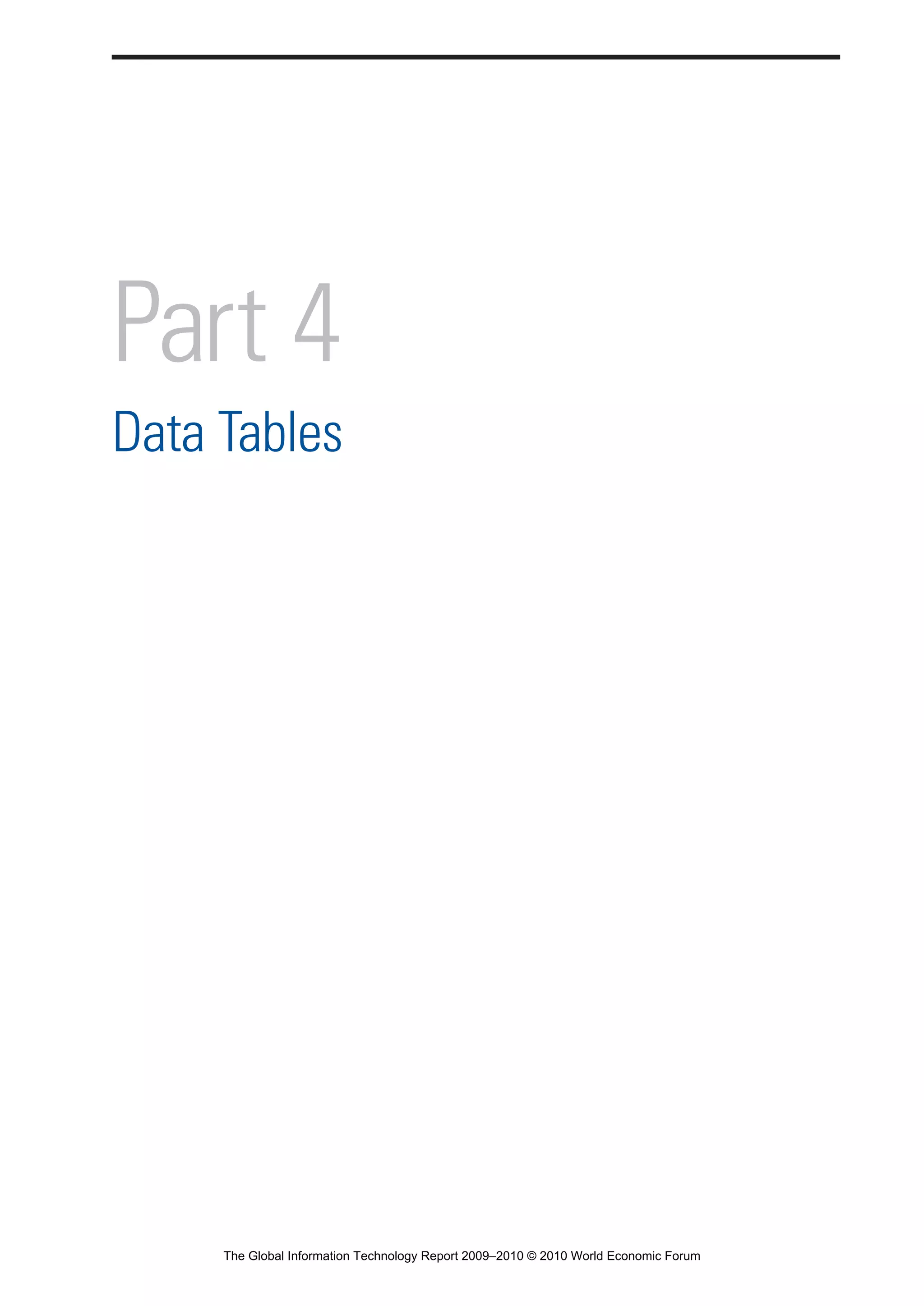 The Global Information Technology Report 2009-2010