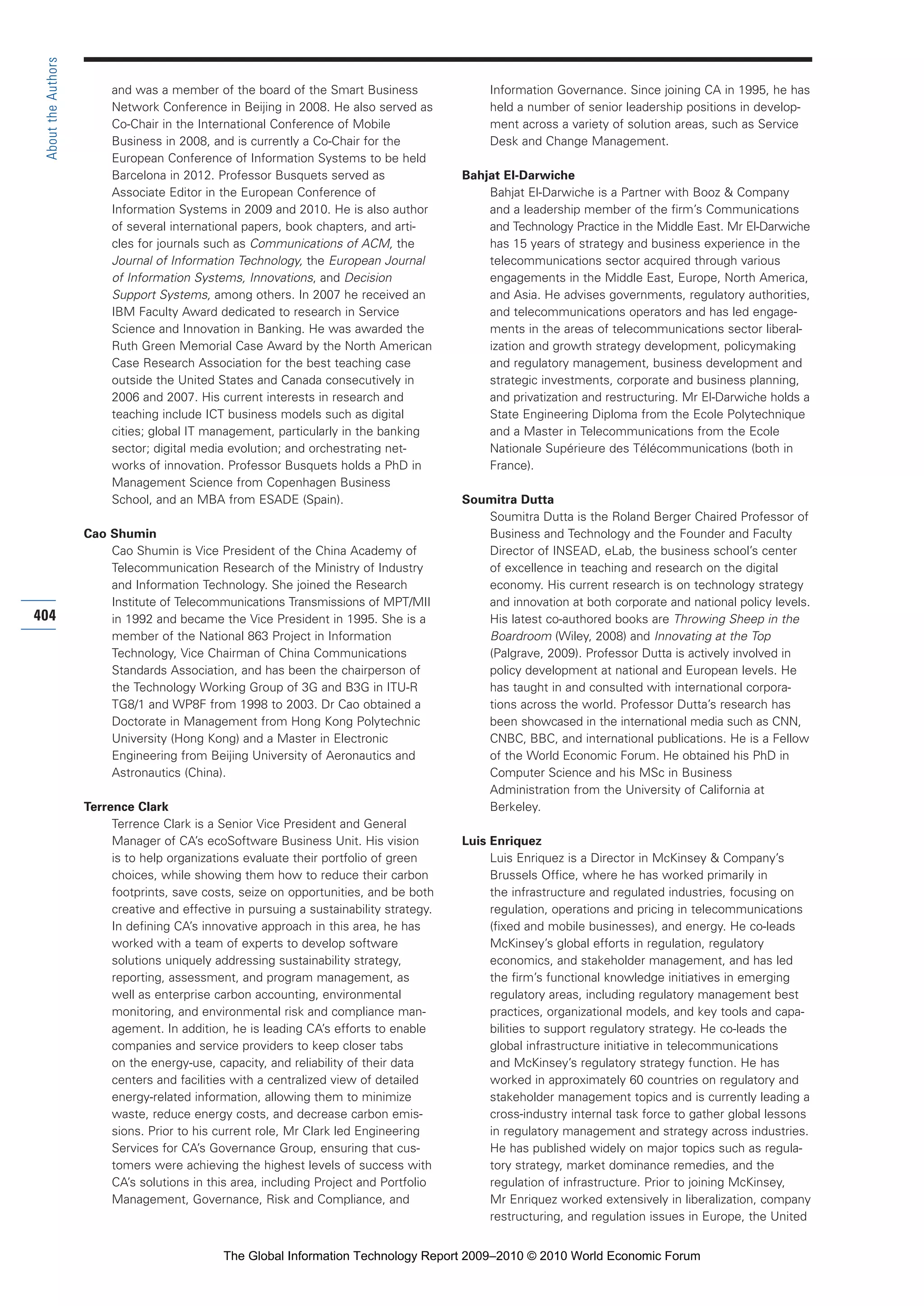 The Global Information Technology Report 2009-2010