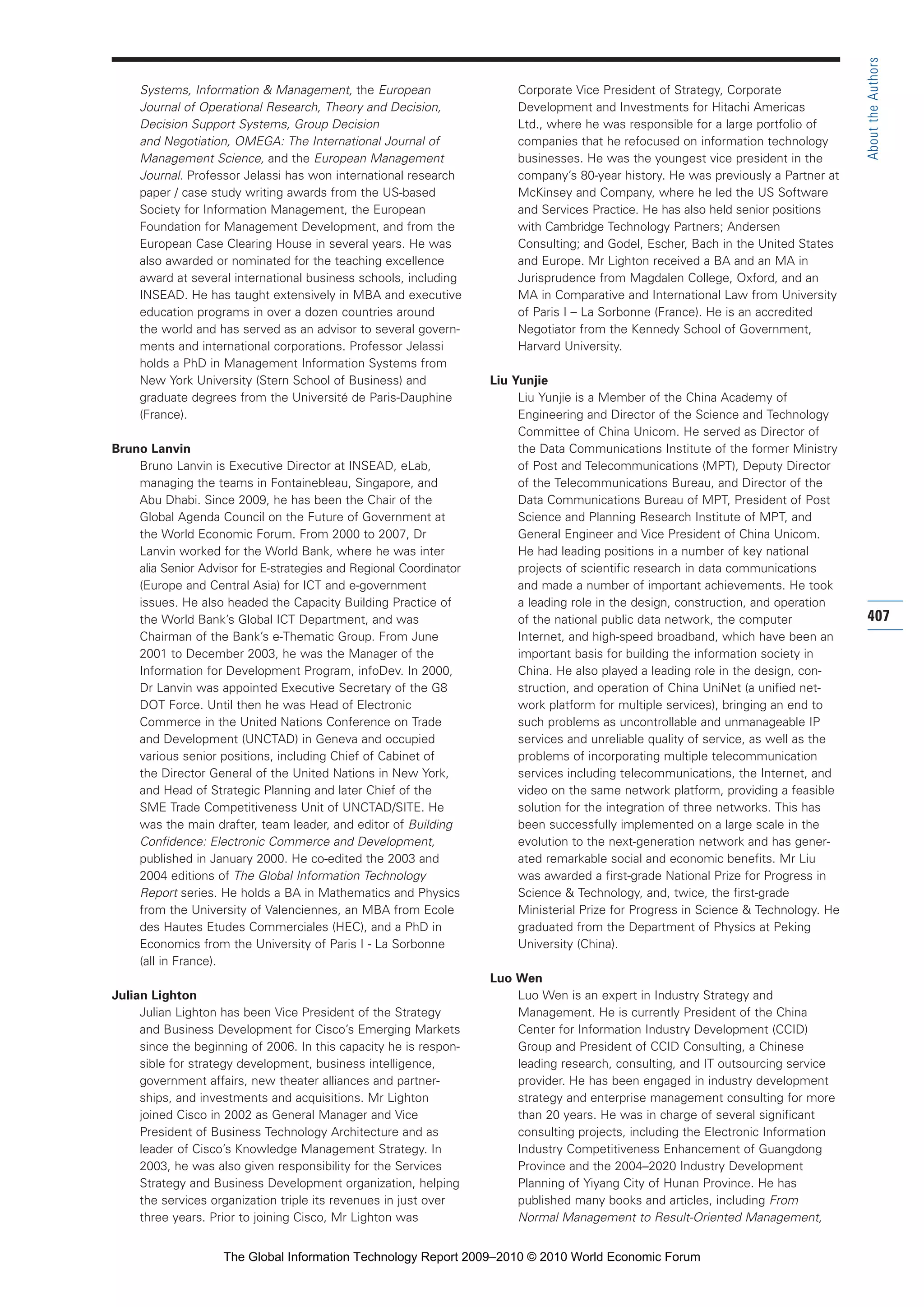 The Global Information Technology Report 2009-2010