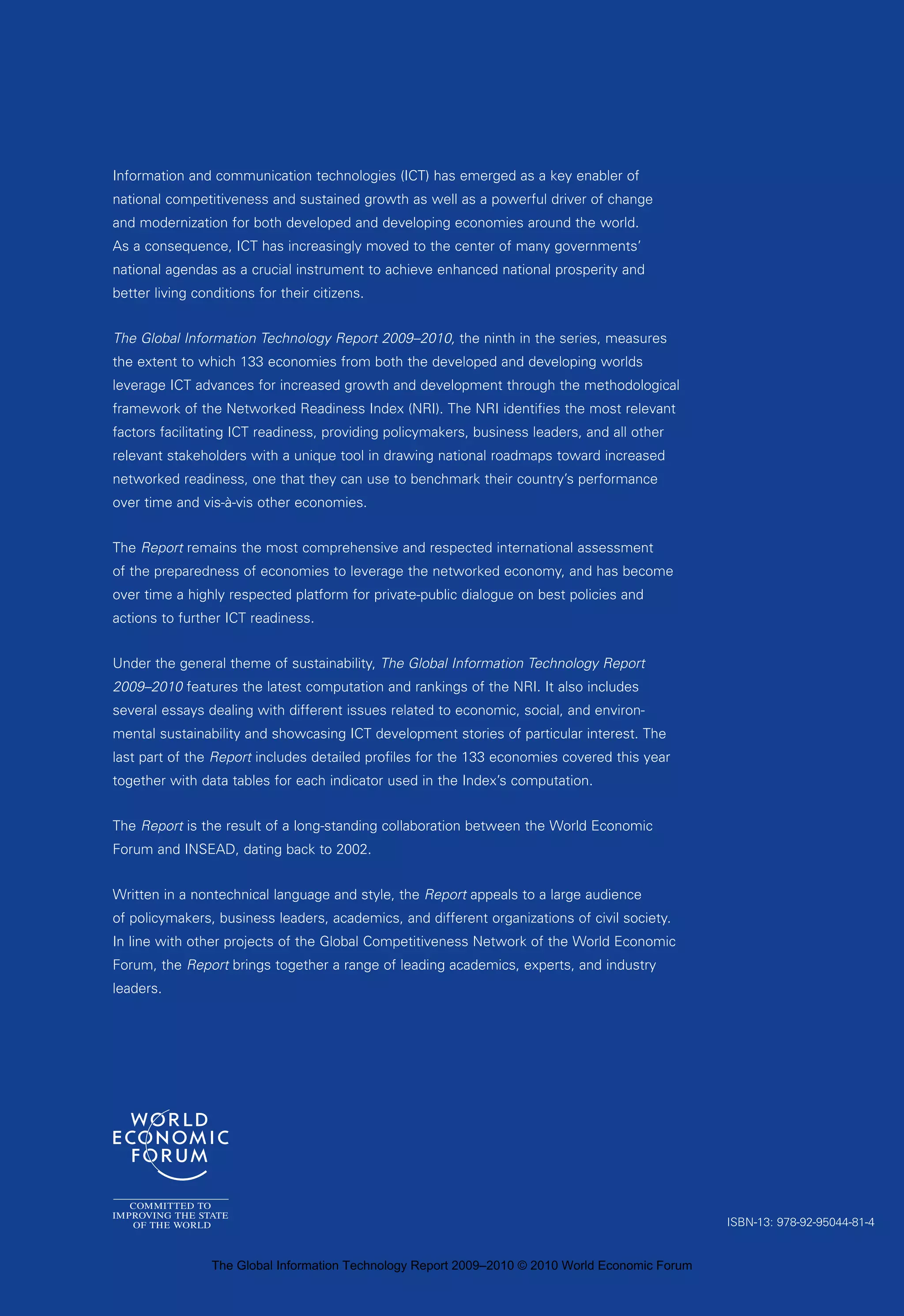 The Global Information Technology Report 2009-2010