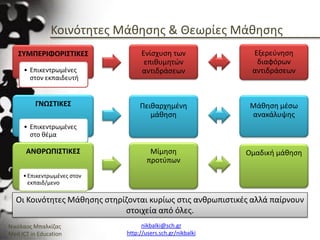 Ενότητα 2.3_Χρήση και Υποστήριξη Κοινοτήτων Πρακτικής και Μάθησης
