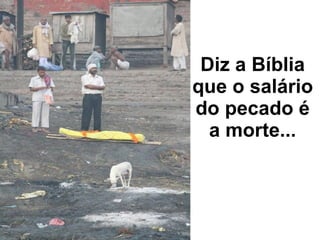 Diz a Bíblia que o salário do pecado é a morte... 