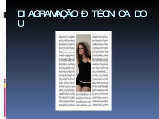 DIAGRAMAÇÃO – TÉCNICA DO U 