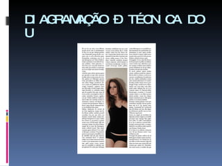 DIAGRAMAÇÃO – TÉCNICA DO U 