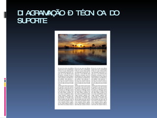 DIAGRAMAÇÃO – TÉCNICA DO SUPORTE 