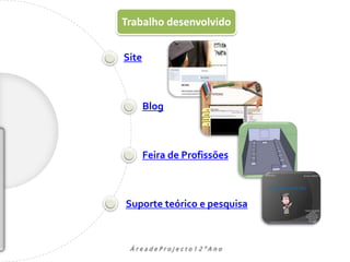 Trabalho desenvolvido


Site



       Blog



       Feira de Profissões



Suporte teórico e pesquisa



 ÁreadeProjecto12ºAno
 