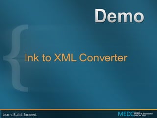Ink to XML Converter 