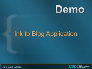 Ink to Blog Application 