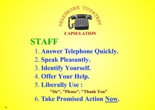 Telephone Courtesy Guidelines