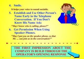 Telephone Courtesy Guidelines