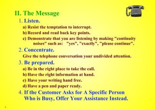 Telephone Courtesy Guidelines