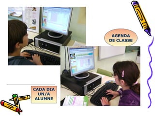 AGENDA DE CLASSE CADA DIA  UN/A ALUMNE 