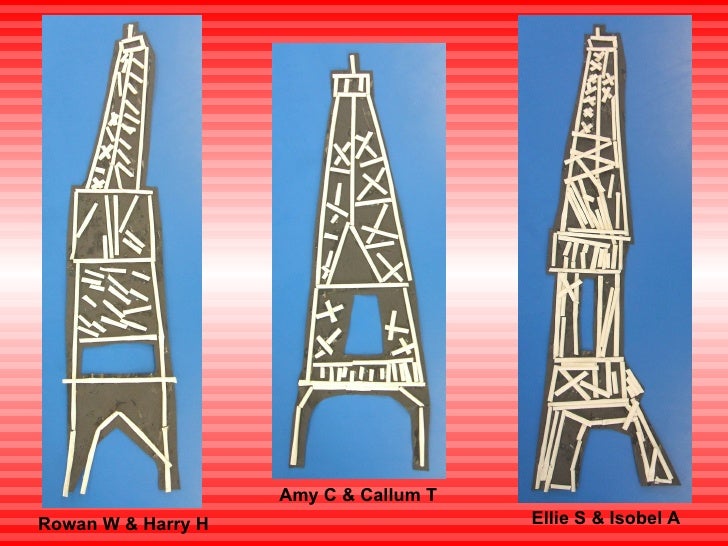 The Eiffel Tower In Artstraws