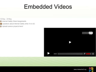 Embedded Videos 