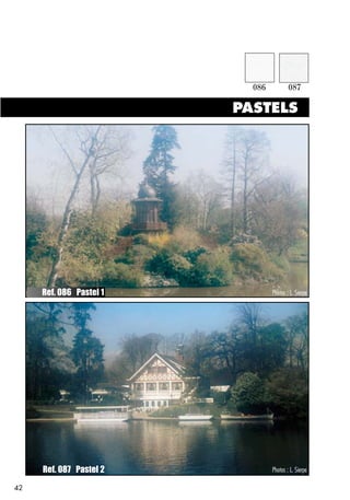 PASTELS




     Ref. 086 Pastel 1       Photos : L. Sierpe




     Ref. 087 Pastel 2       Photos : L. Sierpe

42
 