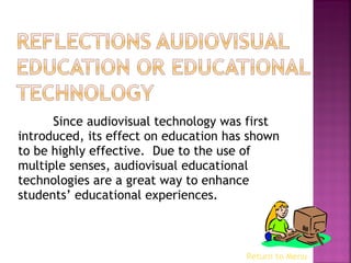 what is audio visual education