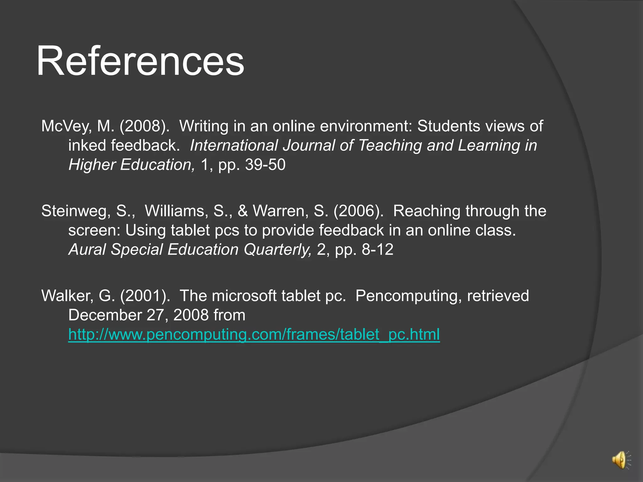 Tablet PCs in Education