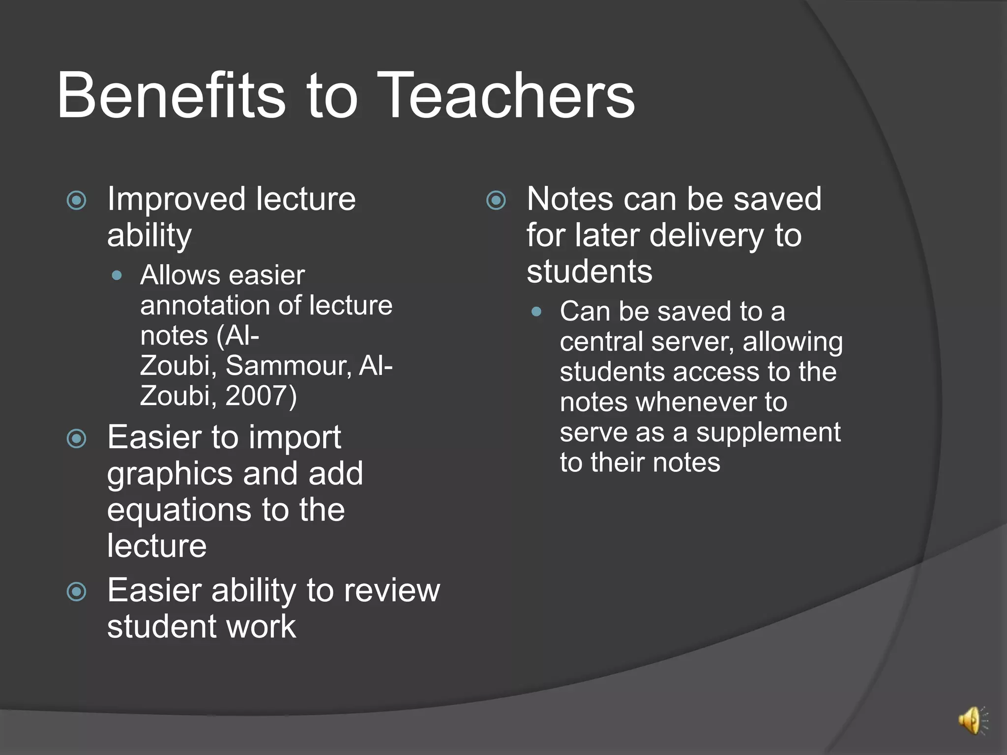 Tablet PCs in Education