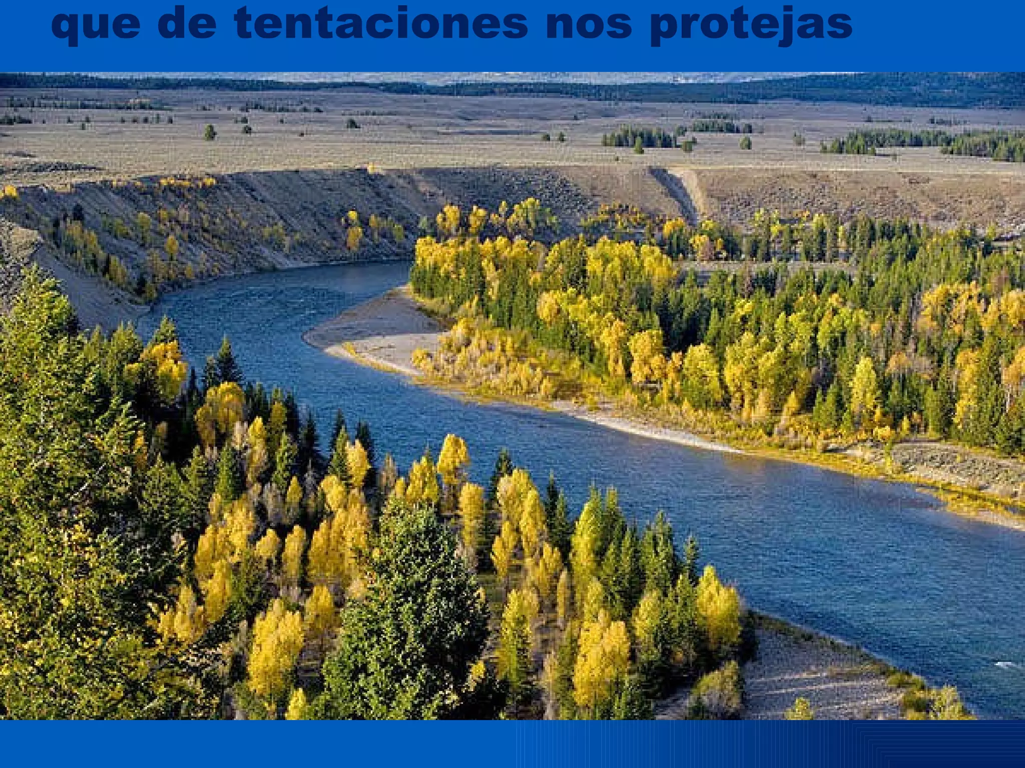 que de tentaciones nos protejas