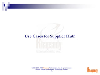 [NCOAUG] Supercharging Supply Chain Processes with Supplier Life Cycle Management (SLM) and Supplier Data Hub (SDH) Slide 75