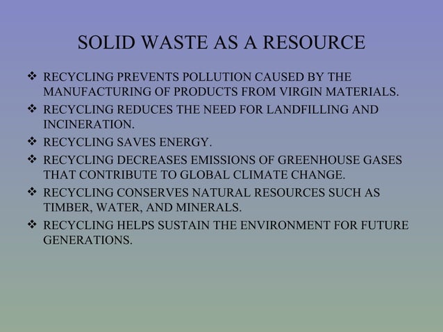 solid waste management | PPT