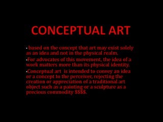 Conceptual Art  grade 12 art history