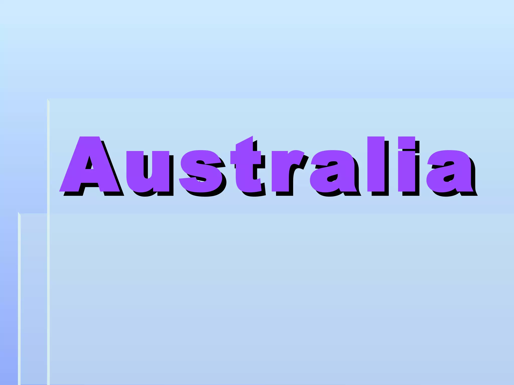 Australian Power Point PPT