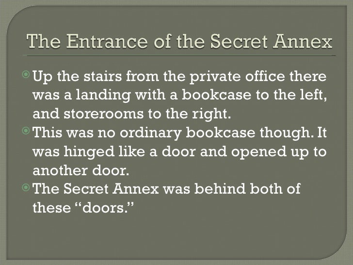 The Secret Annex and the People Hiding In It