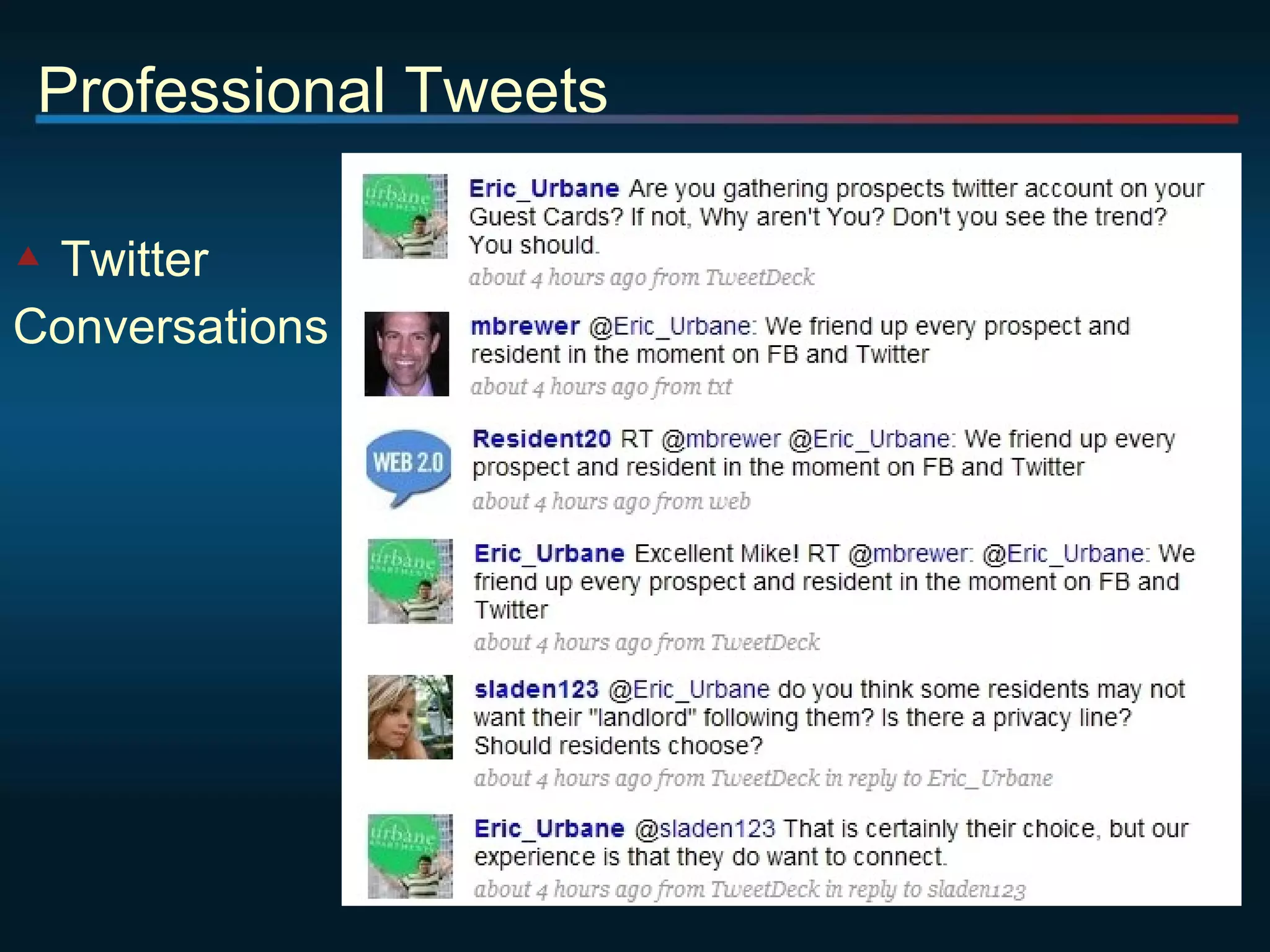 Professional Tweets Twitter  Conversations  