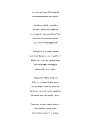 jacint verdaguer / sara y sandra