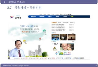 2.7.  적용사례 - 국회의원 2.  보이스몬소개  