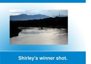 Shirley's winner shot.
 