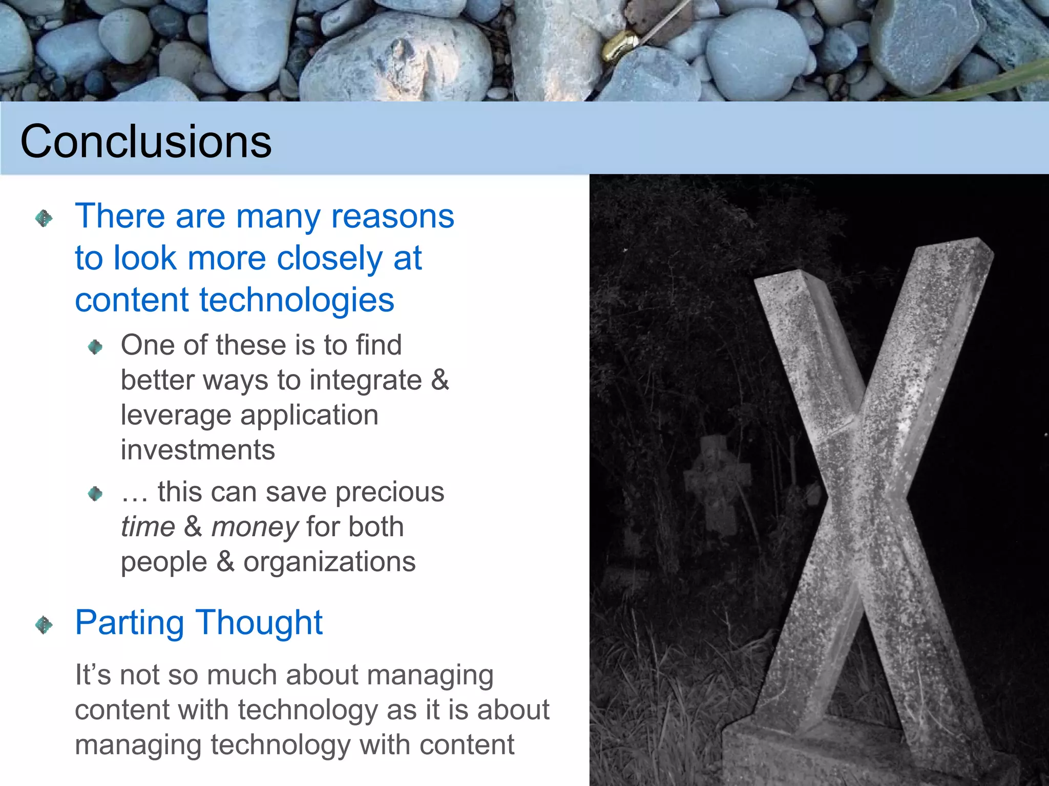 Content Oriented Architectures (COA)