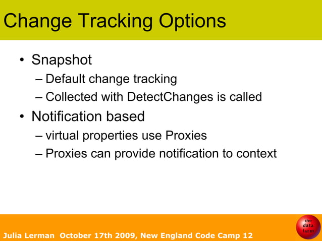 Using Entity Framework's New POCO Features: Part 1, by Julie Lerman ...
