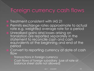 IAS 7 Cash Flow Statements