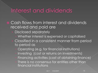 IAS 7 Cash Flow Statements