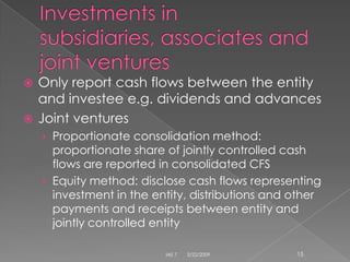 IAS 7 Cash Flow Statements