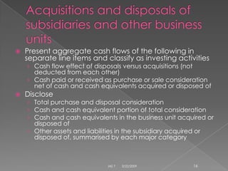 IAS 7 Cash Flow Statements