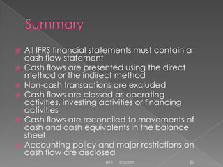 IAS 7 Cash Flow Statements