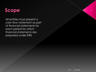 IAS 7 Cash Flow Statements