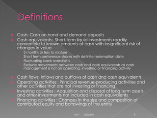 IAS 7 Cash Flow Statements