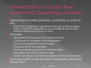 IAS 7 Cash Flow Statements